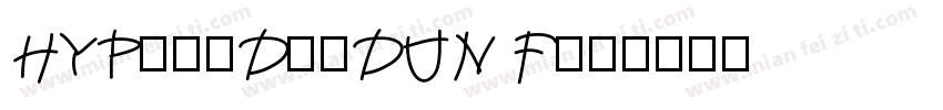 HYPangDunDUN F字体转换